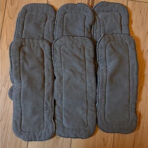 Gray Reusable Cloth Diaper Inserts